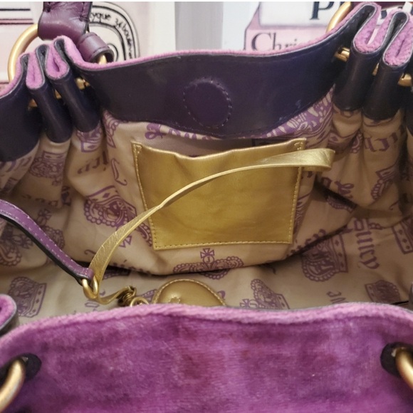 Juicy Couture Purple Hobo Handbag! *Vintage* - Picture 3 of 9